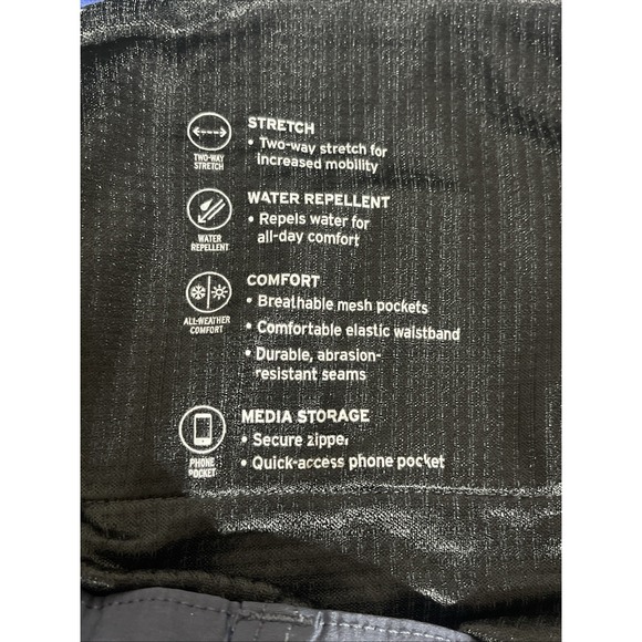 Men's Nylon Stretch Water Repellent Pants 32x32‎ Eddie Bauer Blue Outdoor Golf - Picture 11 of 12